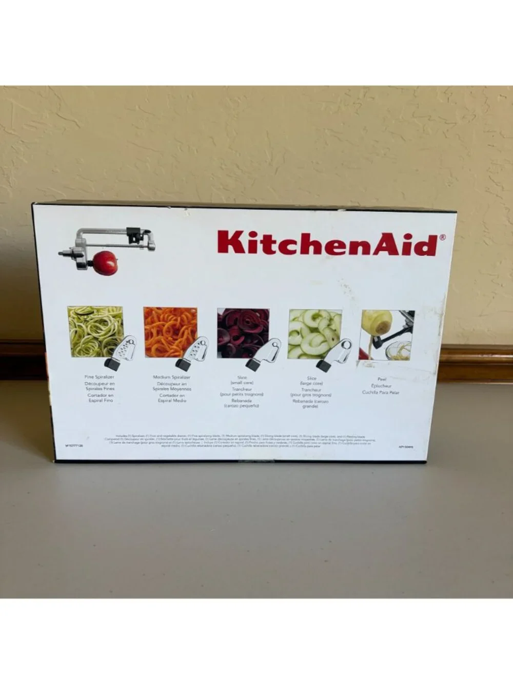 KitchenAid Spiralizer Attachment with Peel, Core Slice Model KSM1APC Stand Mixer